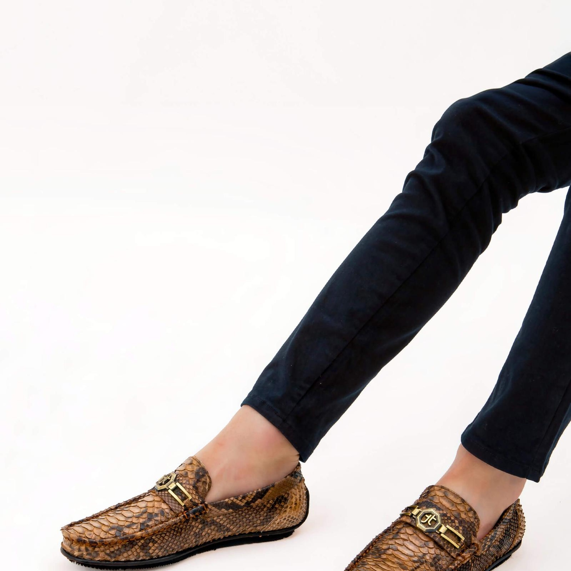 Tamer Tanca Erkek Hakiki Deri Taba Loafer Ayakkabı