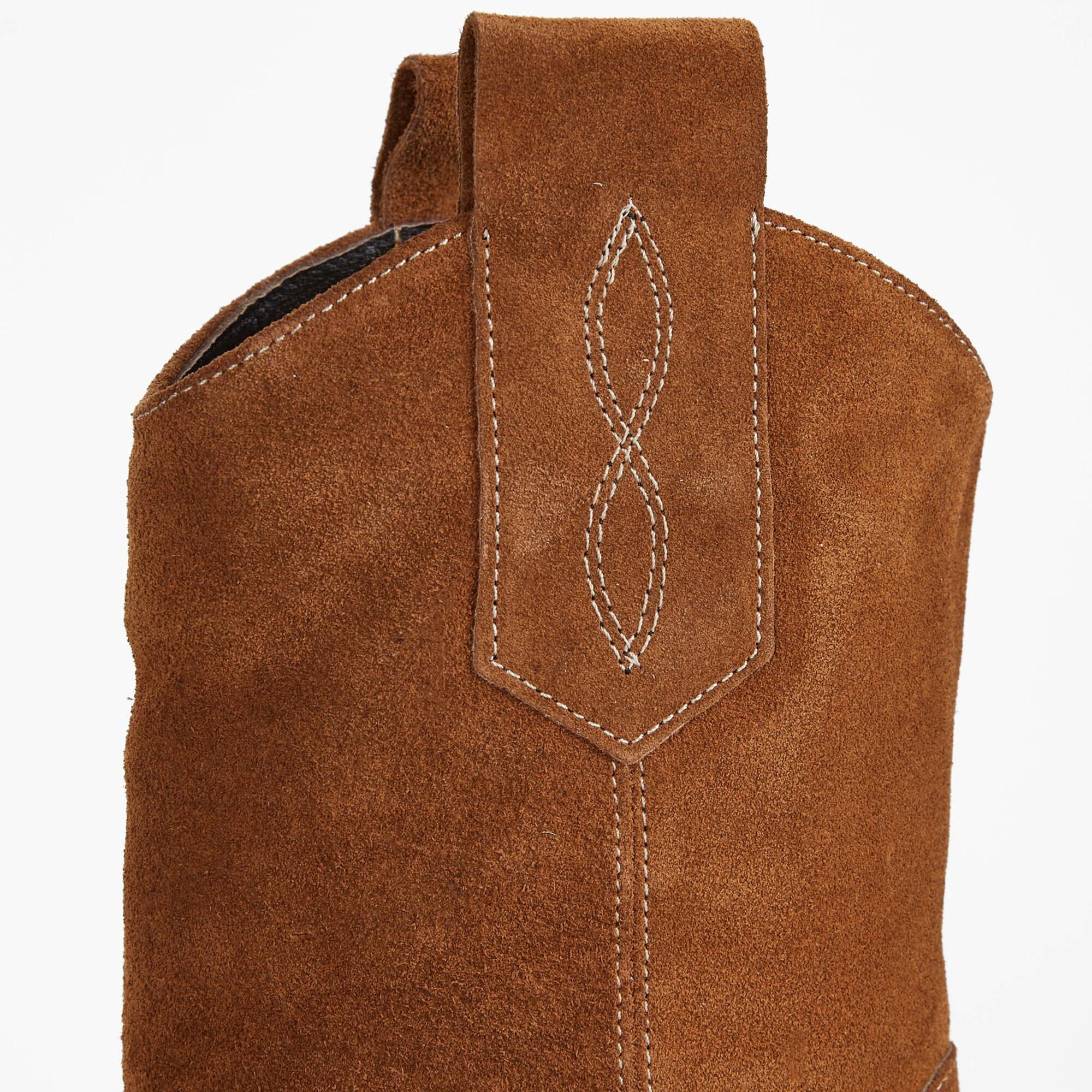 Tamer Tanca Kadın Hakiki Deri Taba Süet Western Bot