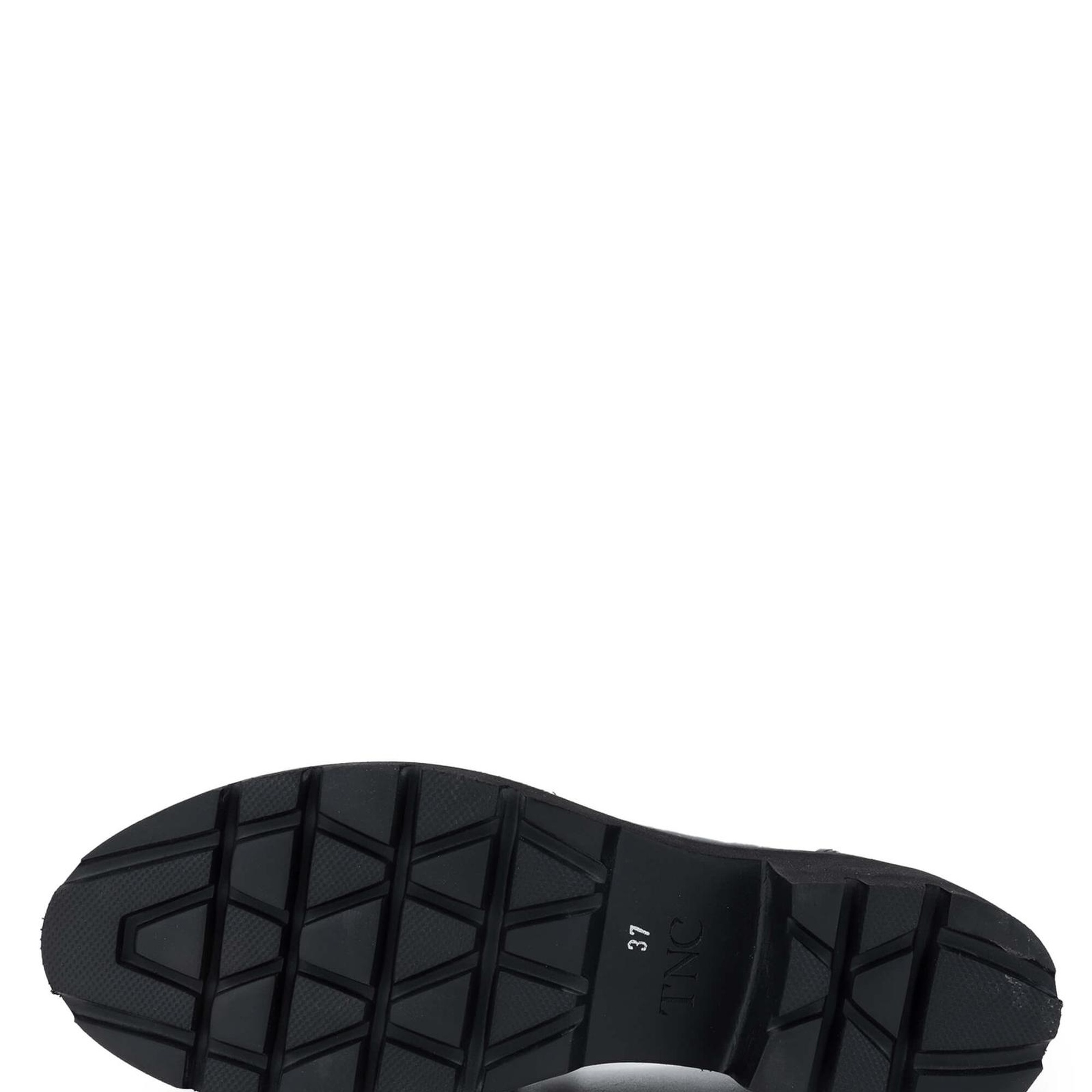 Tamer Tanca Kadın Hakiki Deri Siyah Deri Loafer Ayakkabı