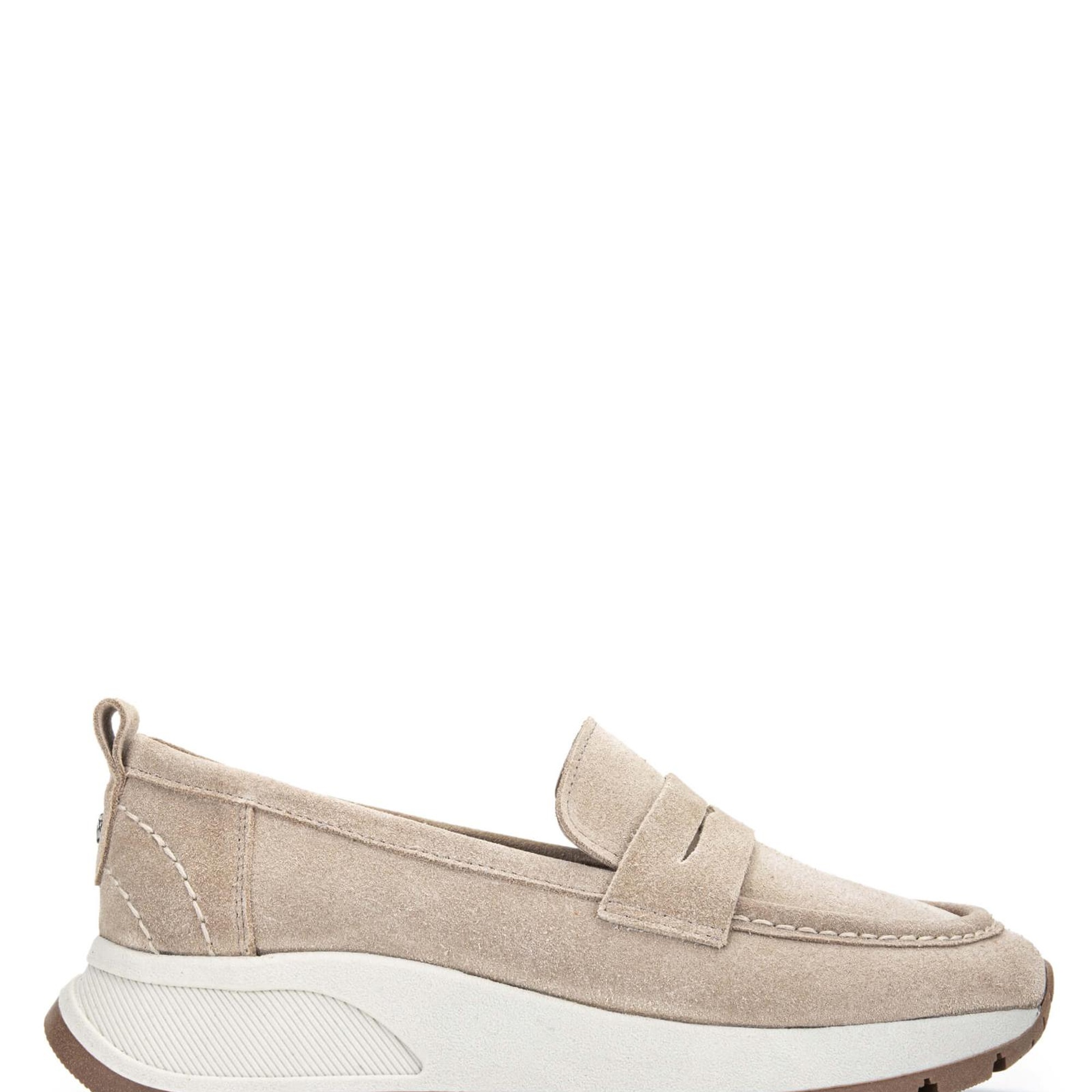 Tamer Tanca Kadın Hakiki Deri Bej Loafer Ayakkabı