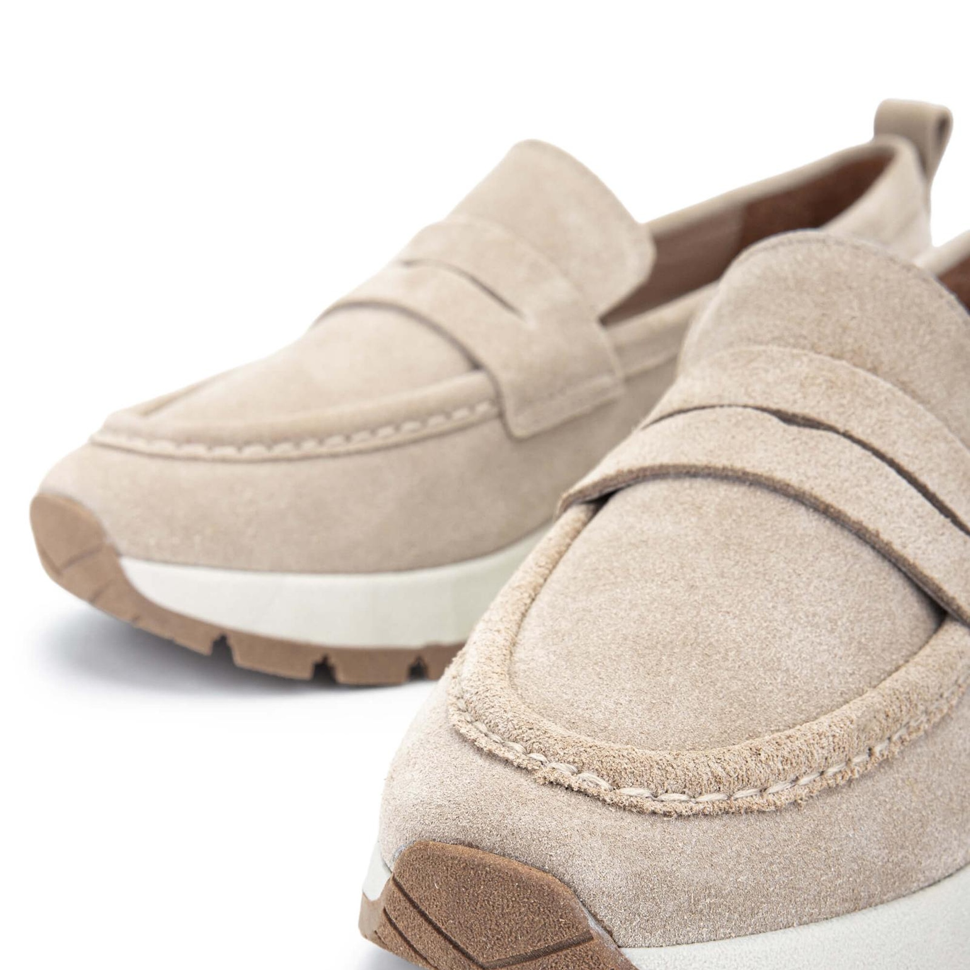 Tamer Tanca Kadın Hakiki Deri Bej Loafer Ayakkabı