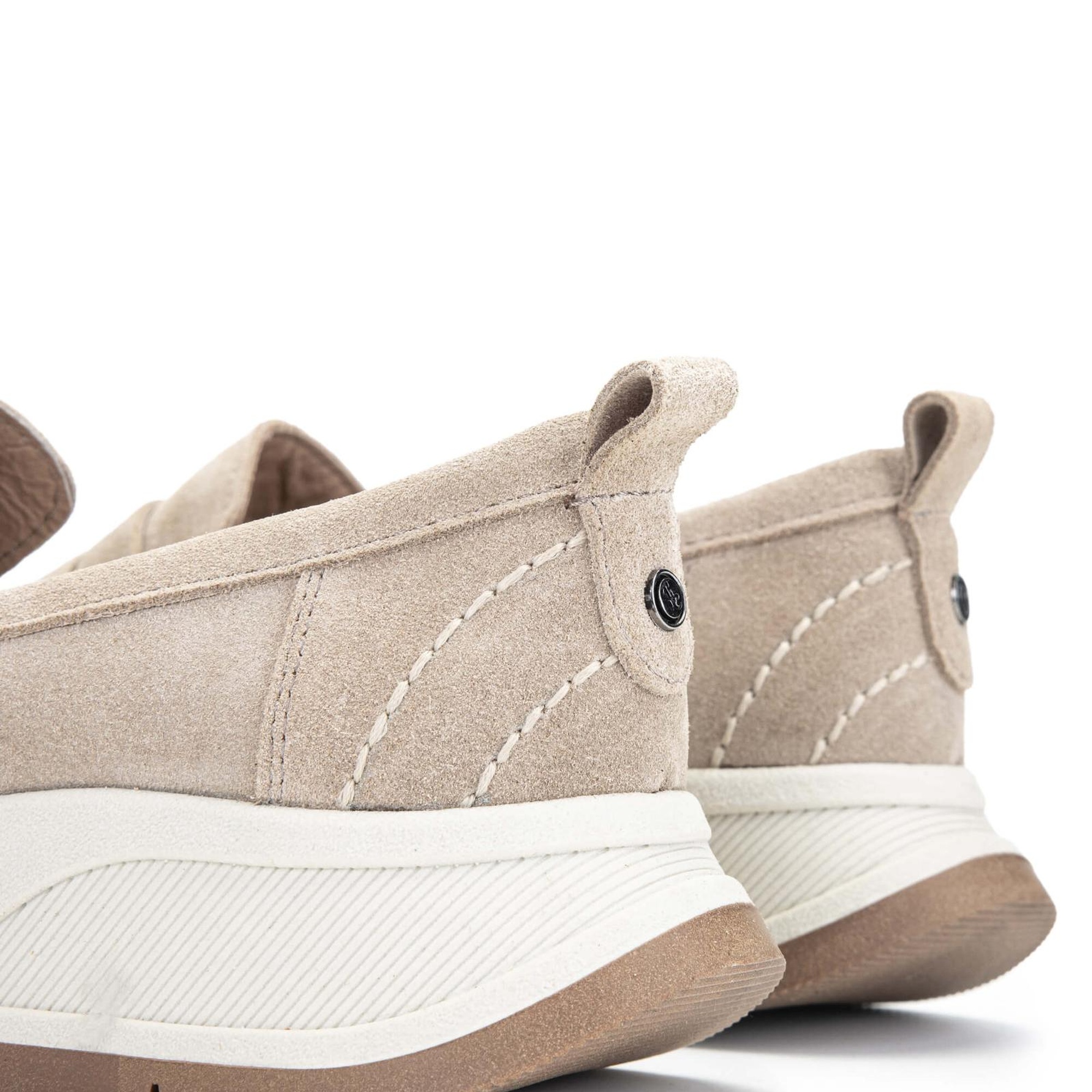 Tamer Tanca Kadın Hakiki Deri Bej Loafer Ayakkabı