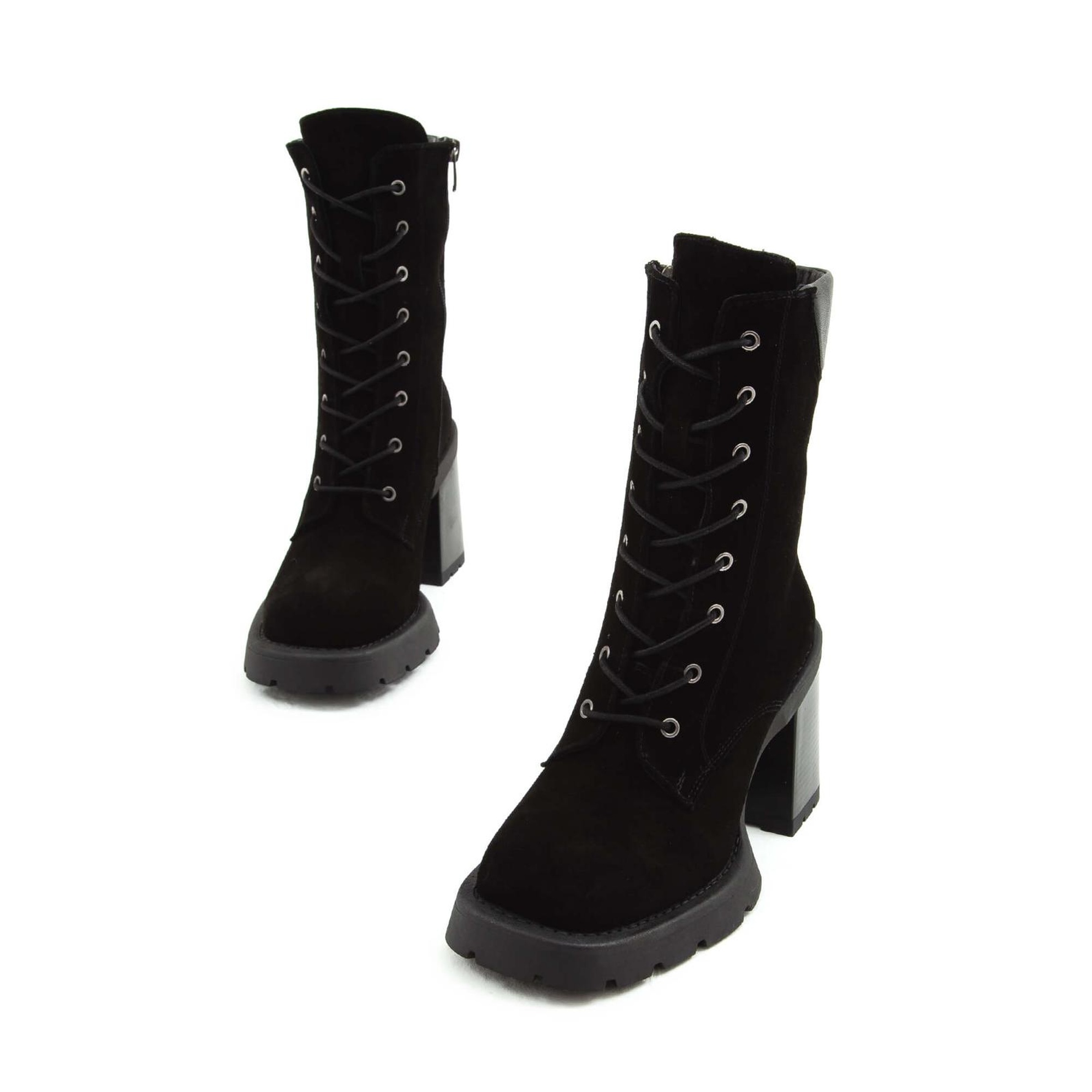 Tamer Tanca Kadın Hakiki Deri Siyah Süet Casual Bot