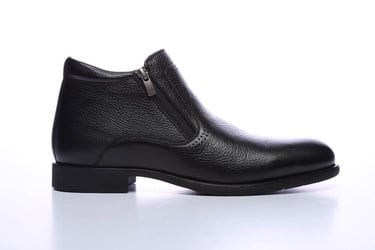  Tamer Tanca Erkek Hakiki Deri Siyah Floter Klasik Bot