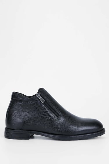  Tamer Tanca Erkek Hakiki Deri Siyah Floter Klasik Bot