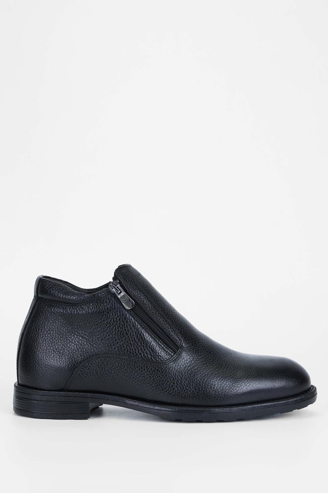  Tamer Tanca Erkek Hakiki Deri Siyah Floter Klasik Bot