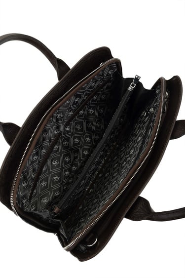  Tamer Tanca Erkek Hakiki Deri Kahverengi Evrak Çantası