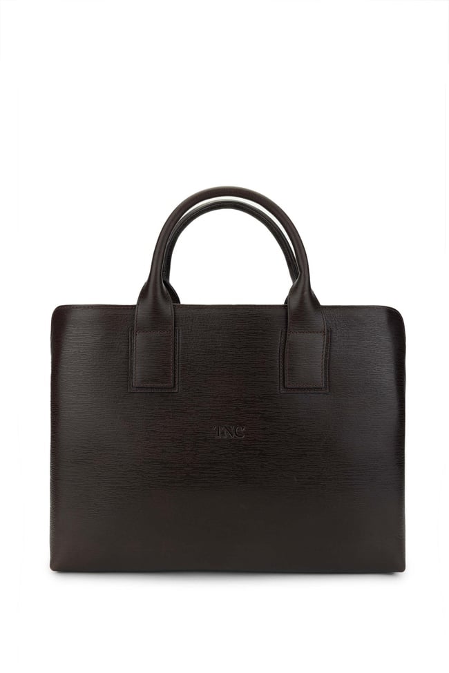  Tamer Tanca Erkek Hakiki Deri Kahverengi Evrak Çantası