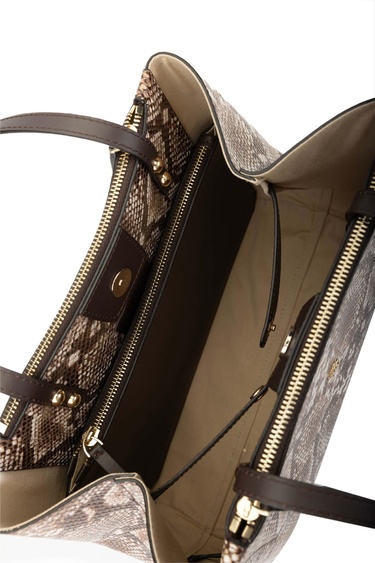  Tamer Tanca Kadın Hakiki Deri Naturel Omuz Çanta