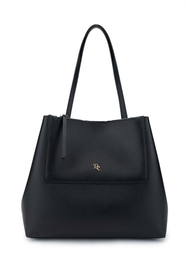  Tamer Tanca Kadın Hakiki Deri Siyah Deri Omuz Çanta