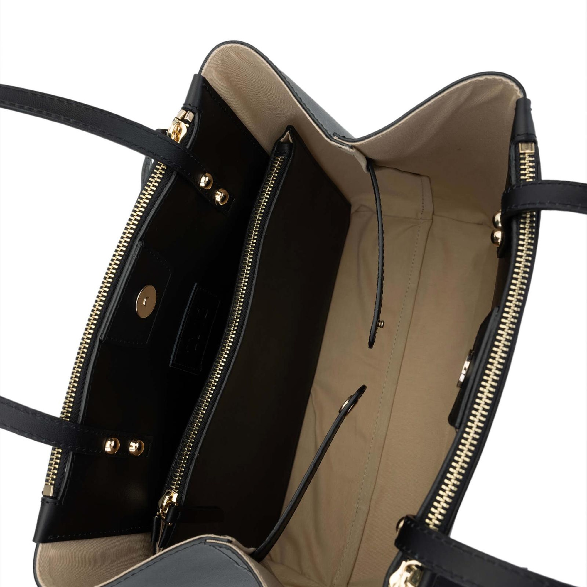 Tamer Tanca Kadın Hakiki Deri Siyah Deri Omuz Çanta