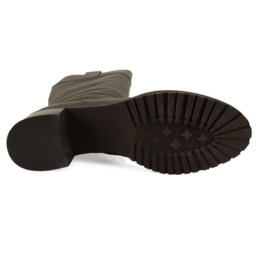  Kadın Kahve Deri Çizme