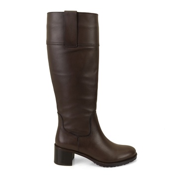  Kadın Kahve Deri Çizme