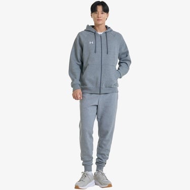 Under Armour Rival Fleece FZ Hood Erkek Gri Sweatshirt