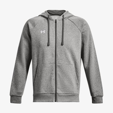  Under Armour Rival Fleece FZ Hood Erkek Gri Sweatshirt