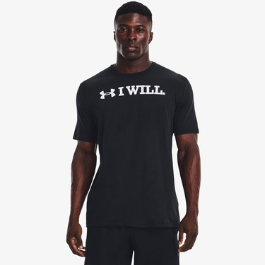  Under Armour I Wll Erkek Siyah Günlük T-Shirt