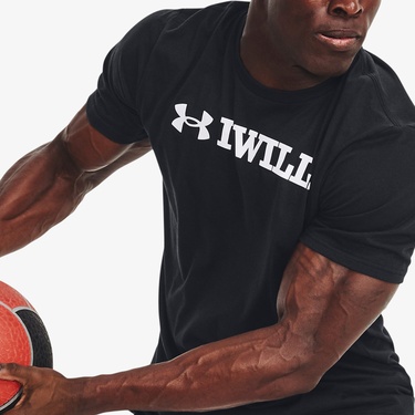  Under Armour I Wll Erkek Siyah Günlük T-Shirt