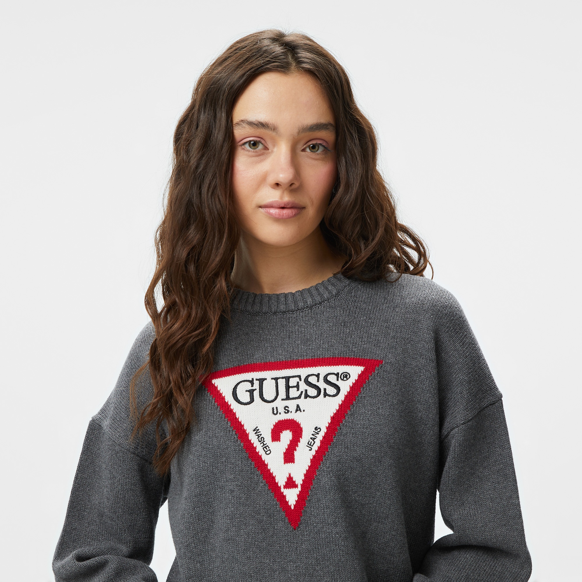 Guess Kadın Gri Kazak