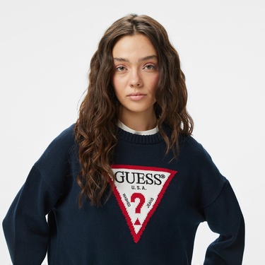  Guess Kadın Lacivert Kazak