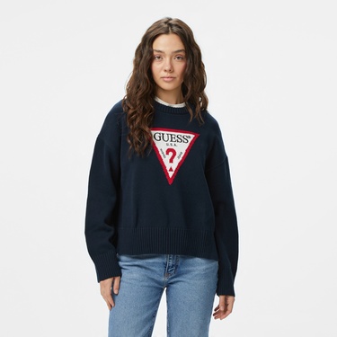  Guess Kadın Lacivert Kazak