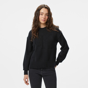  Calvin Klein Jeans Kadın Siyah Triko