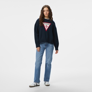  Guess Kadın Lacivert Kazak