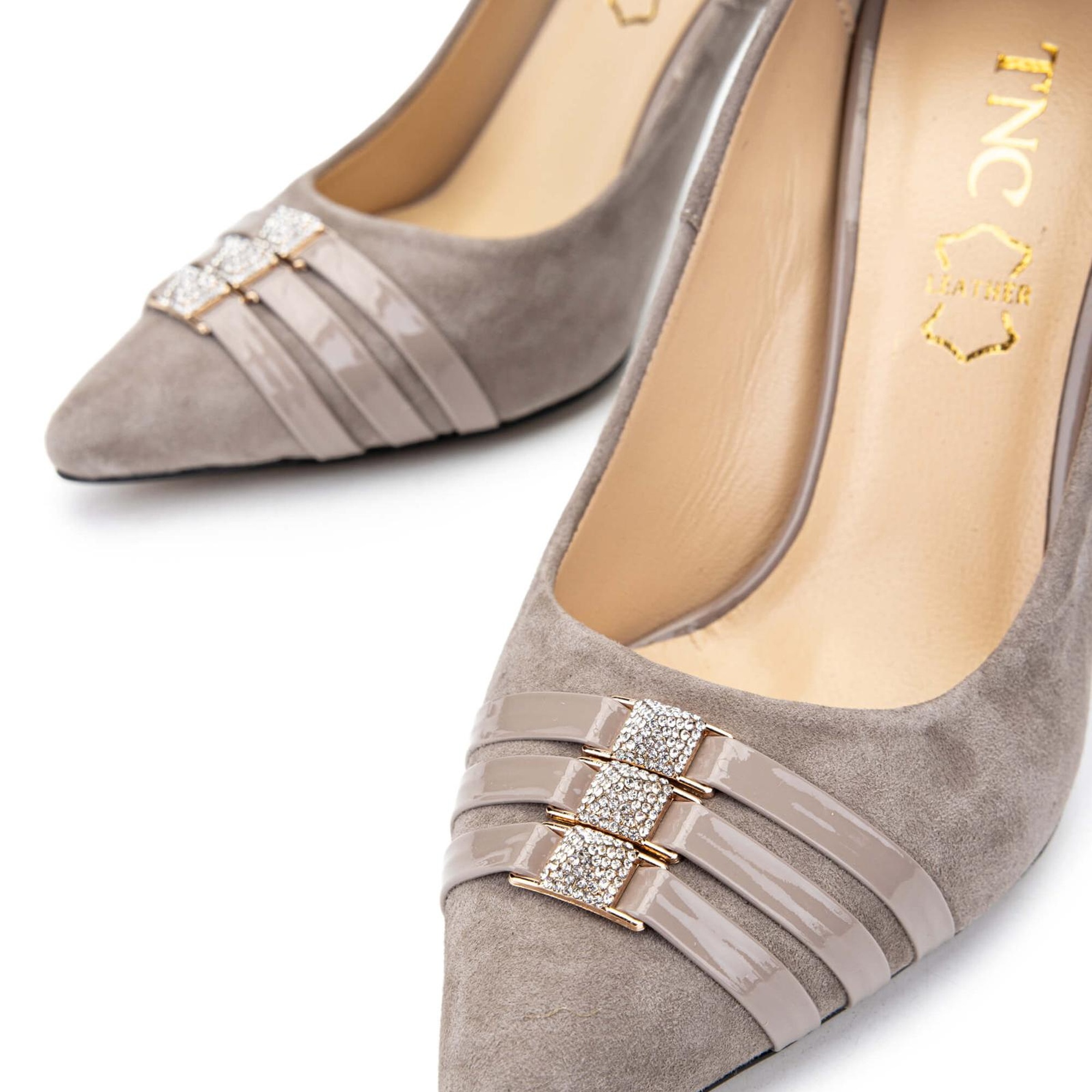 Tamer Tanca Kadın Hakiki Deri Vizon Süet Topuklu Ayakkabı