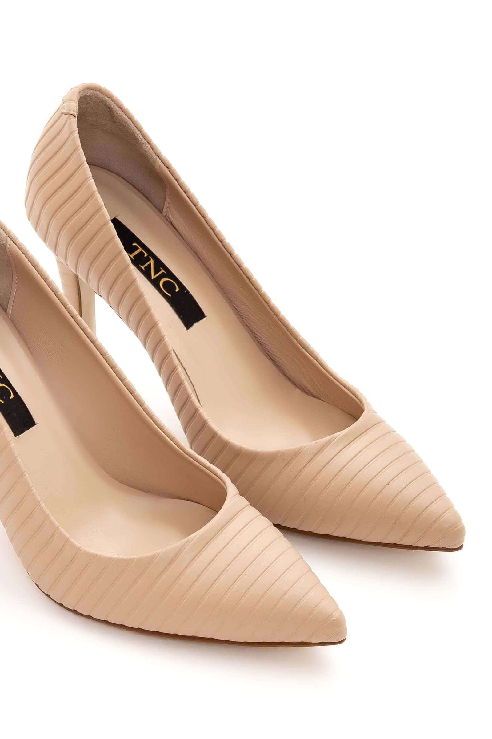  Tamer Tanca Kadın Hakiki Deri Vizon Stiletto Ayakkabı