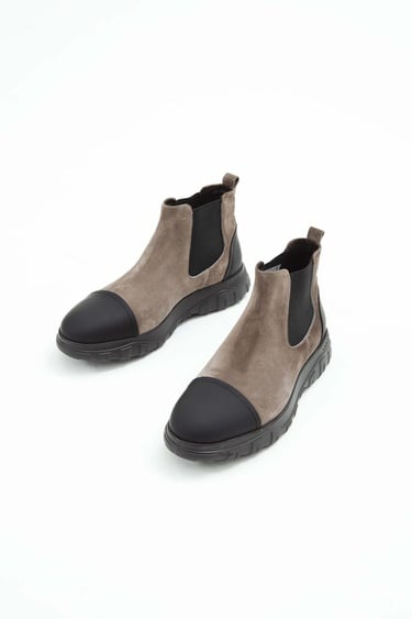  Tamer Tanca Erkek Hakiki Deri Vizon Süet Casual Bot