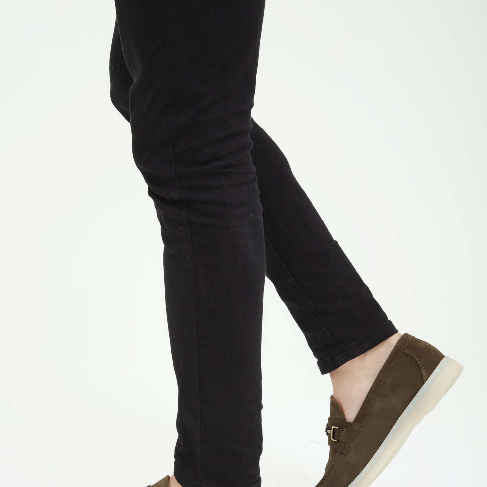 Tamer Tanca Erkek Hakiki Deri Haki Süet Loafer Ayakkabı