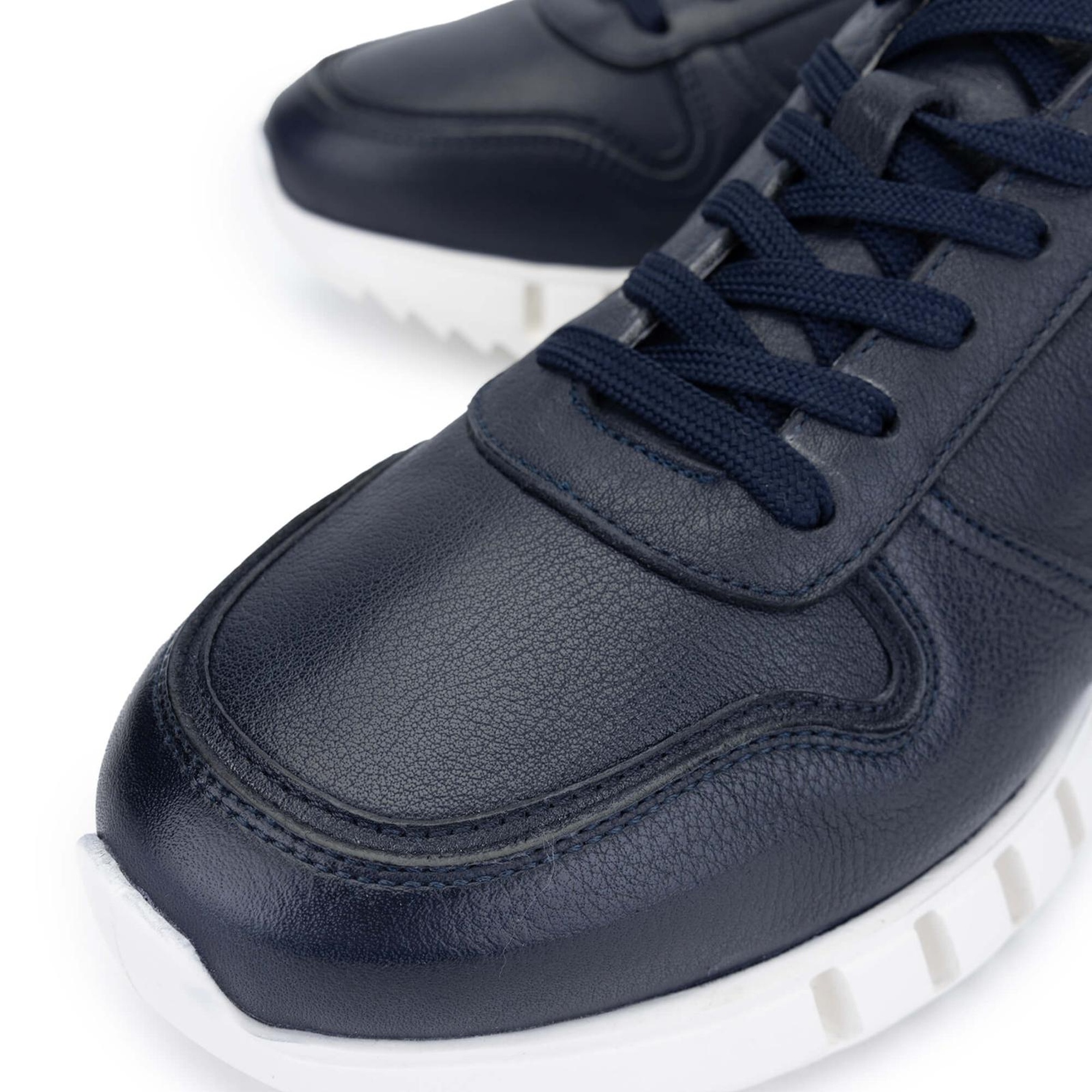 Tamer Tanca Erkek Hakiki Deri Lacivert Sneakers & Spor Ayakkabı