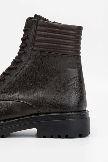  Tamer Tanca Erkek Hakiki Deri Kahverengi POSTAL Bot