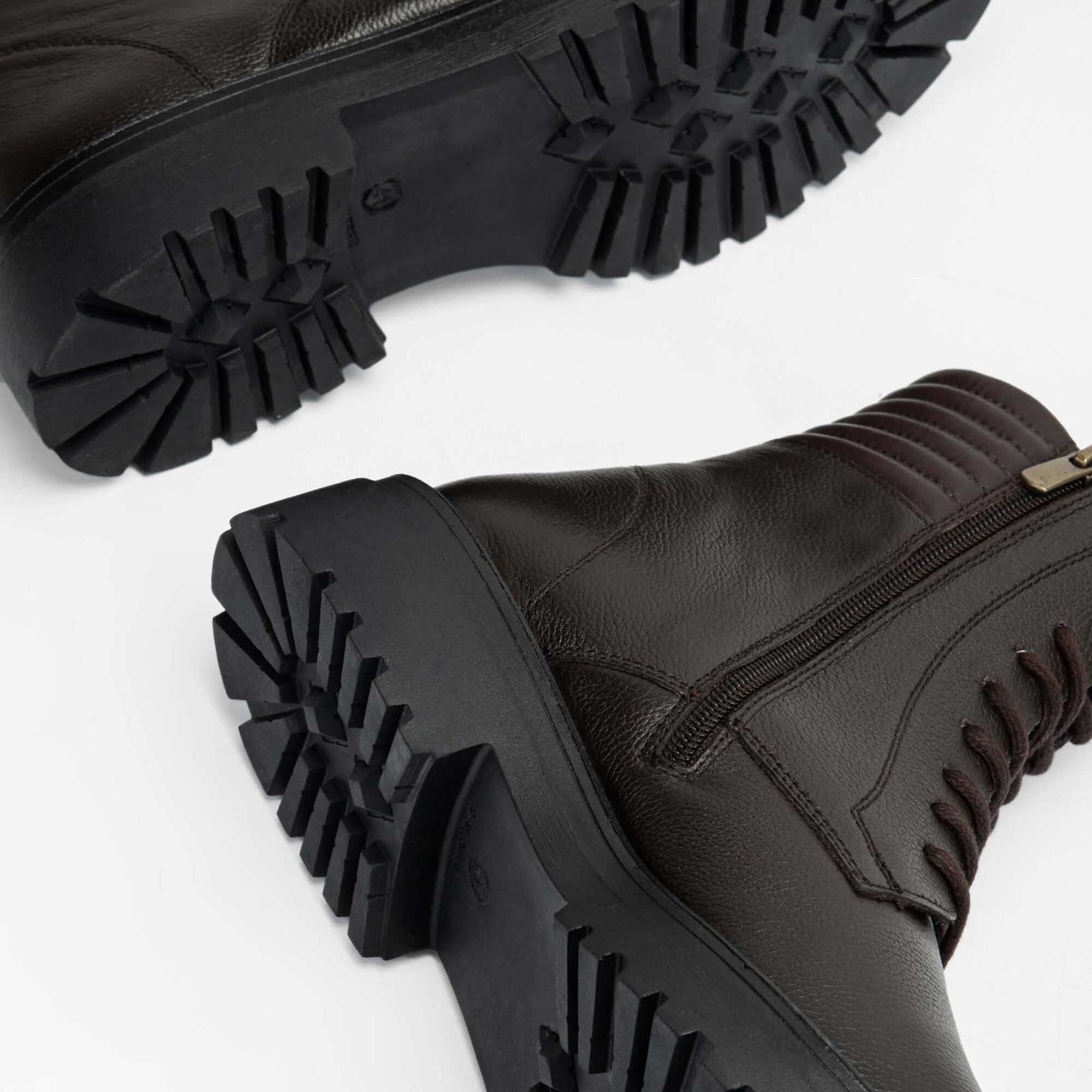 Tamer Tanca Erkek Hakiki Deri Kahverengi POSTAL Bot