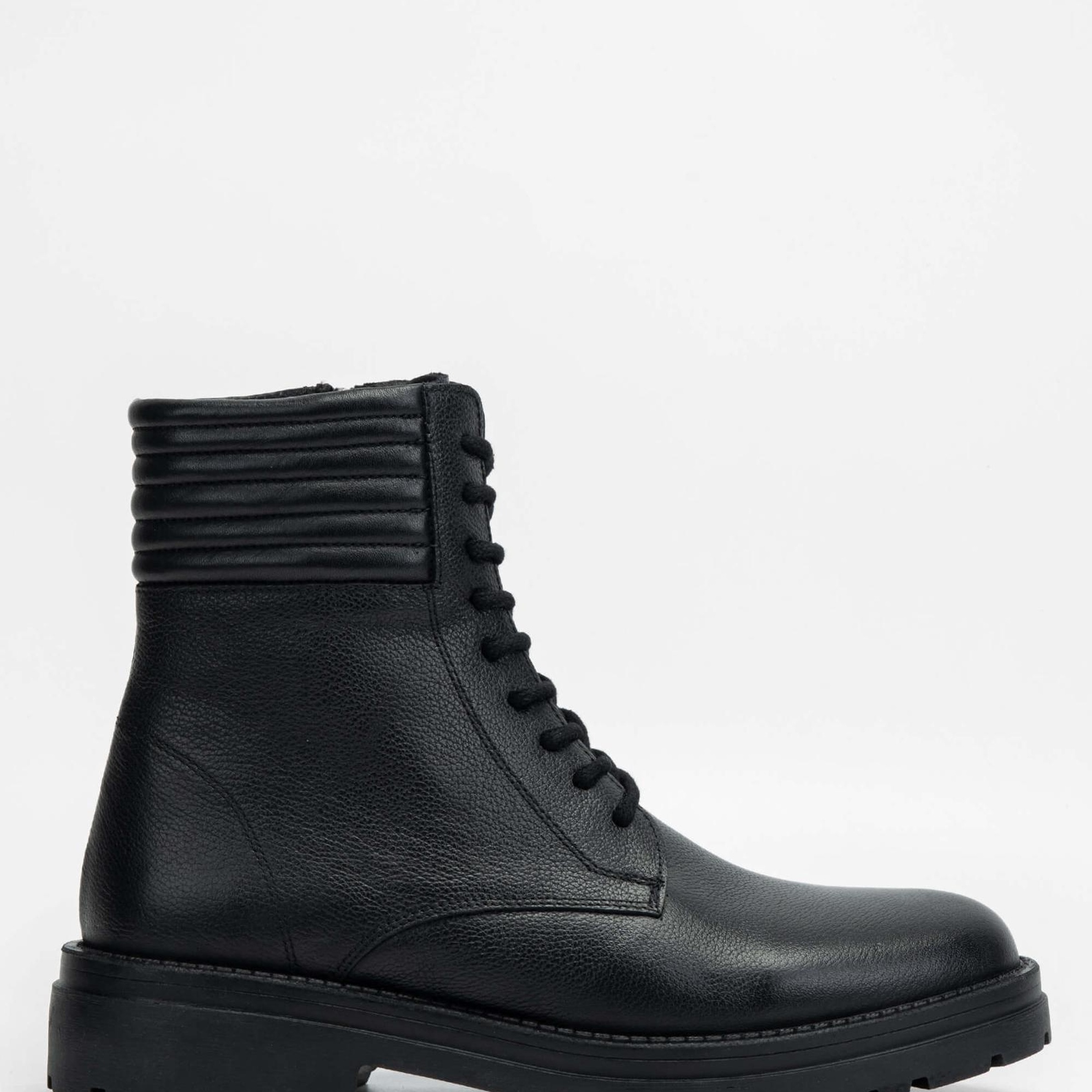 Tamer Tanca Erkek Hakiki Deri Siyah POSTAL Bot