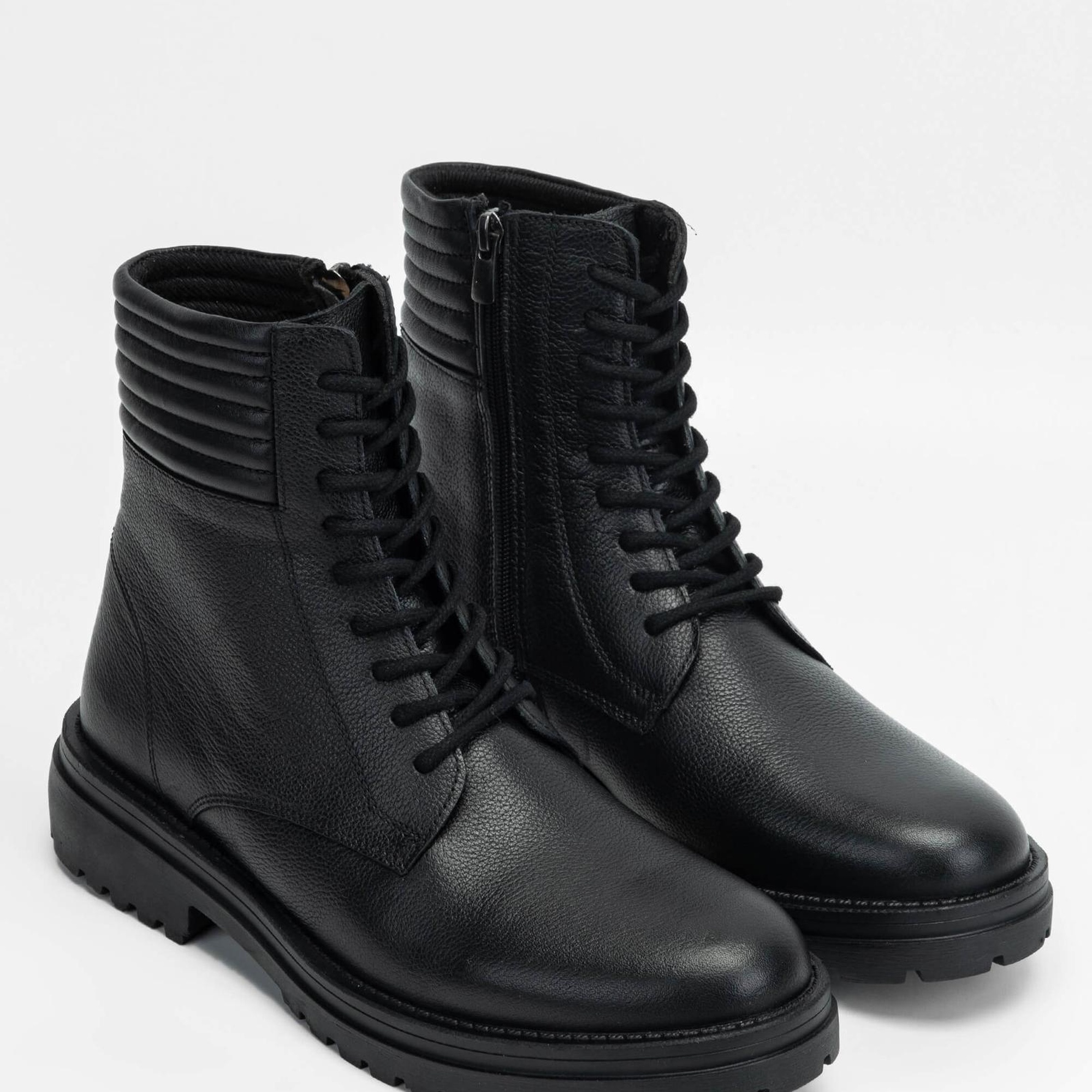 Tamer Tanca Erkek Hakiki Deri Siyah POSTAL Bot