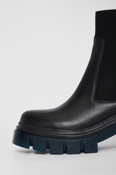  Valmenti Kadın Siyah/yeşil Hakiki Deri Casual Bot