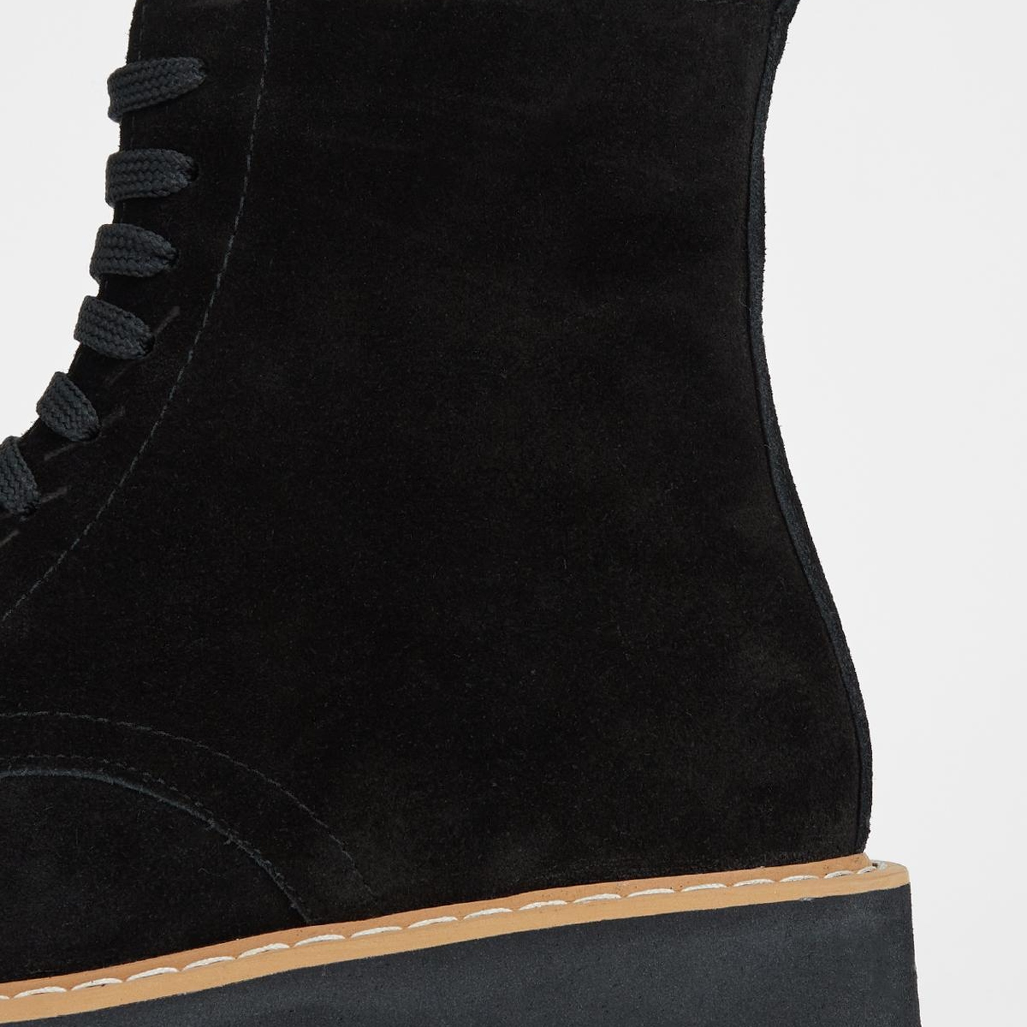 Valmenti Kadın Siyah Süet Hakiki Deri Casual Bot