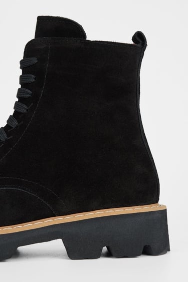  Valmenti Kadın Siyah Süet Hakiki Deri Casual Bot