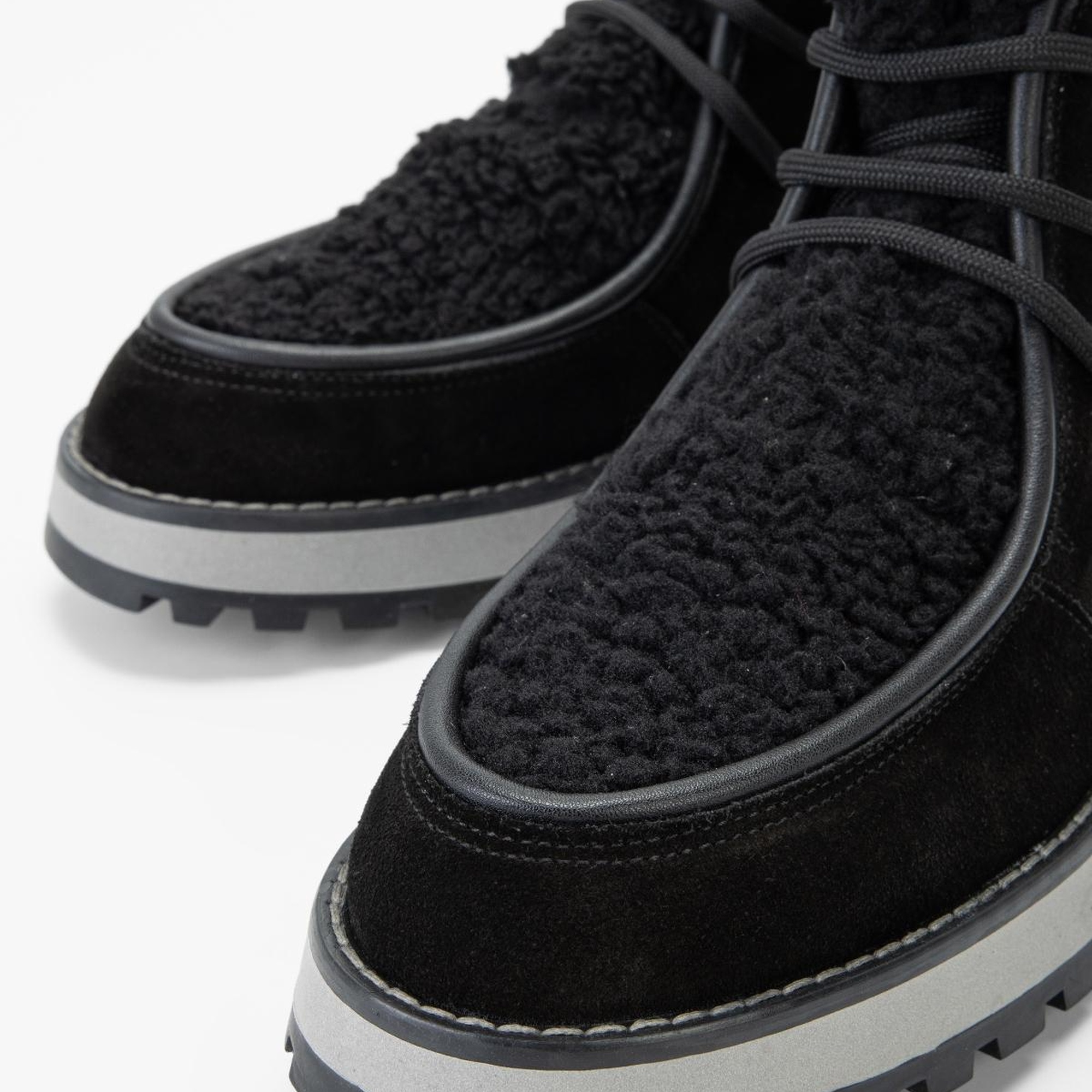 Valmenti Kadın Siyah Süet Hakiki Deri Casual Bot