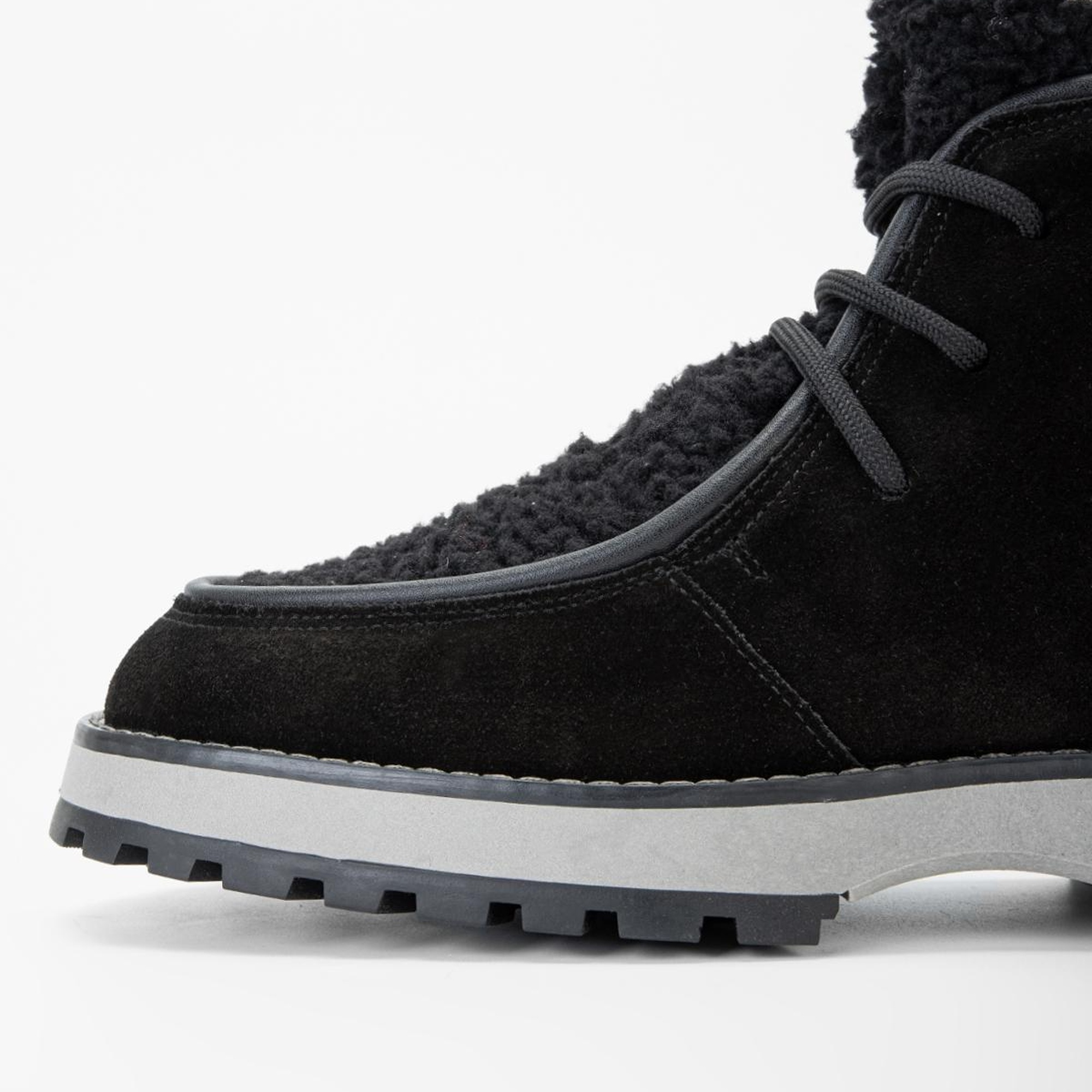 Valmenti Kadın Siyah Süet Hakiki Deri Casual Bot