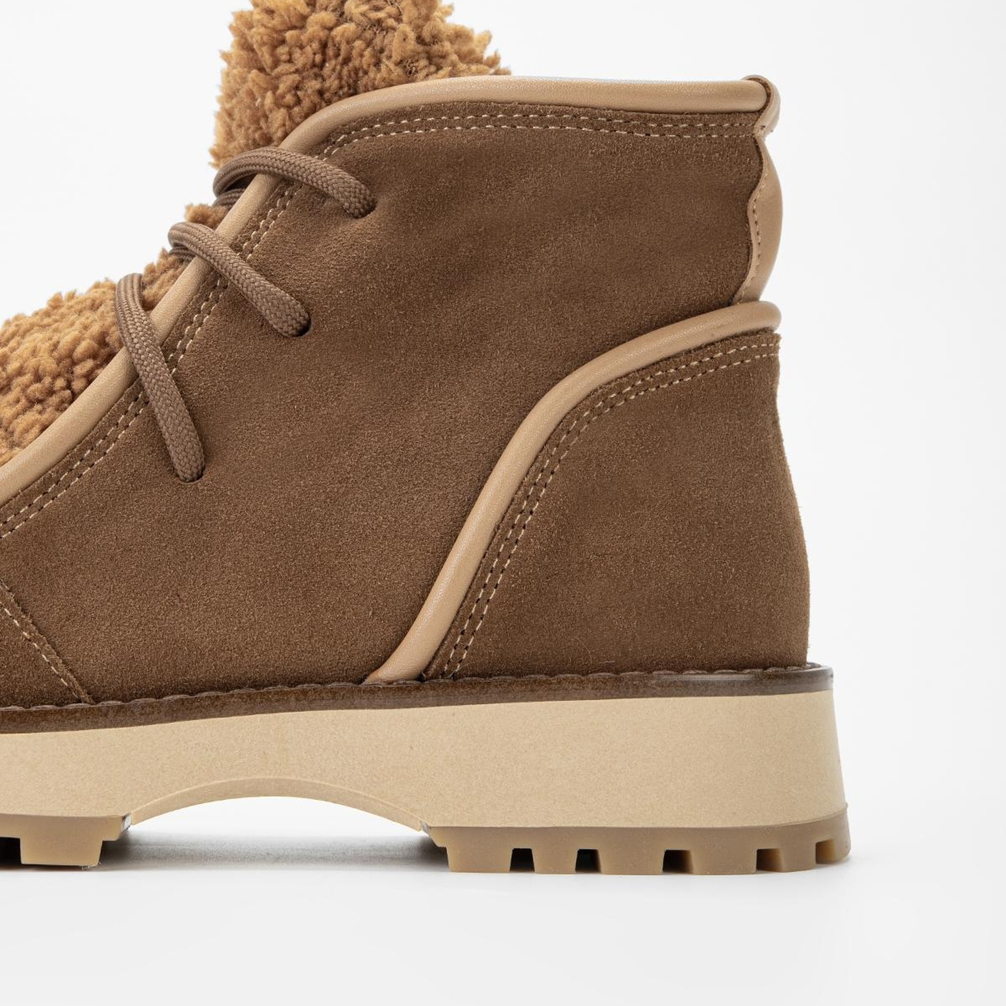 Valmenti Kadın Taba Süet Hakiki Deri Casual Bot