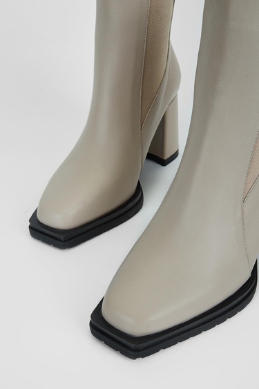  Valmenti Kadın Vizon Hakiki Deri Casual Bot