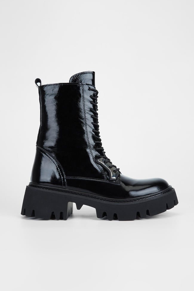  Valmenti Chic Kadın SIYAH KRSK RGN Hakiki Deri Casual Bot