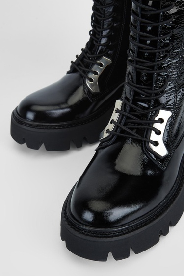  Valmenti Chic Kadın SIYAH KRSK RGN Hakiki Deri Casual Bot