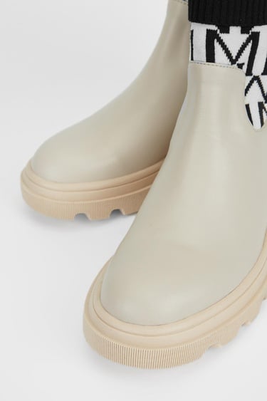  Valmenti Kadın Bej Hakiki Deri Casual Bot