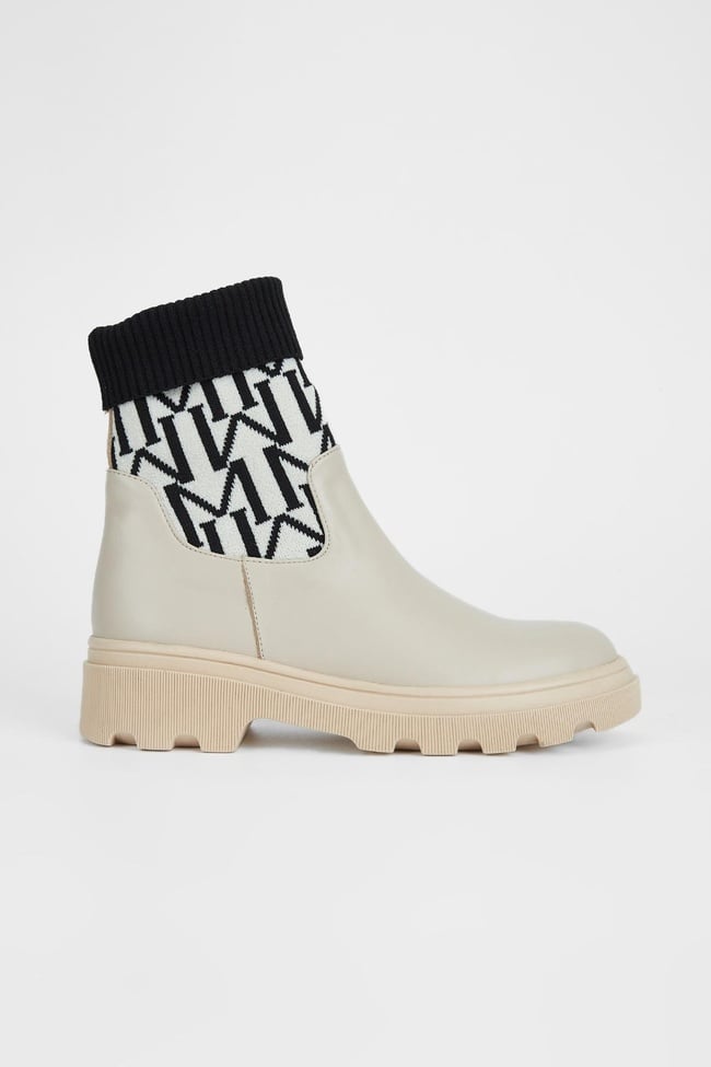  Valmenti Kadın Bej Hakiki Deri Casual Bot