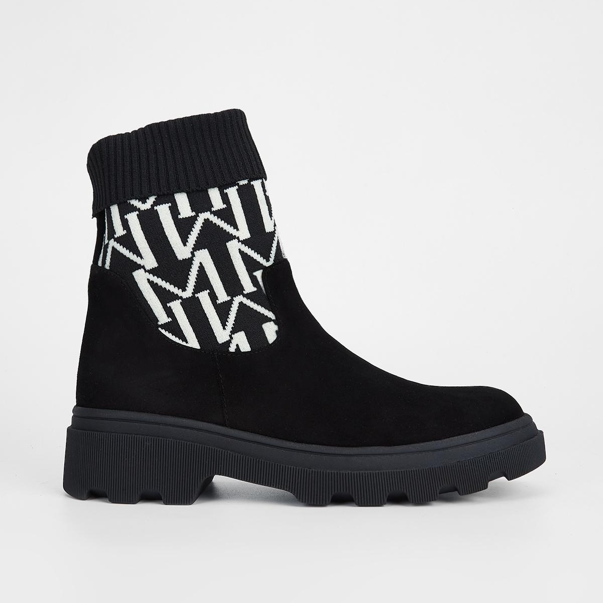 Valmenti Kadın Siyah Süet Hakiki Deri Casual Bot