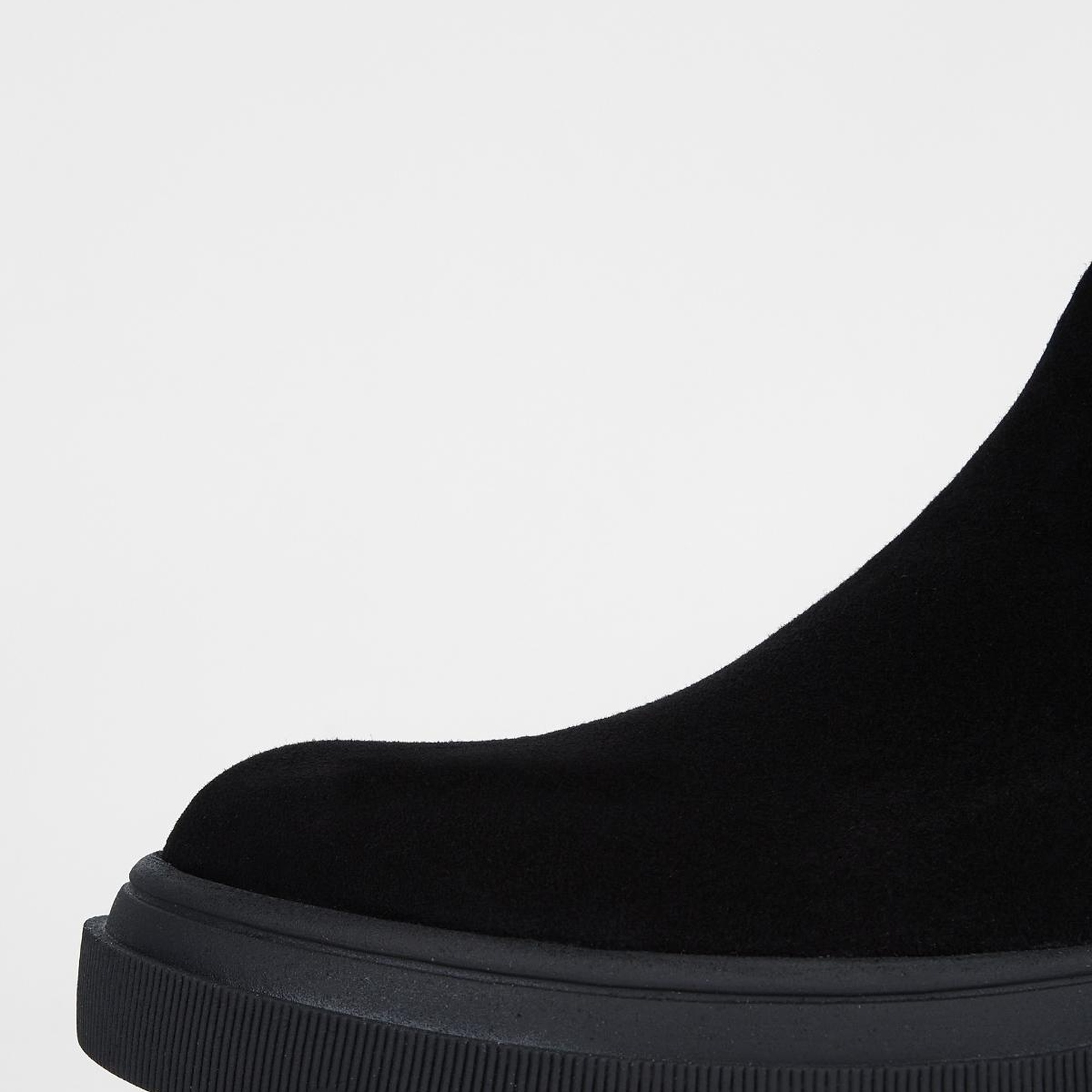 Valmenti Kadın Siyah Süet Hakiki Deri Casual Bot