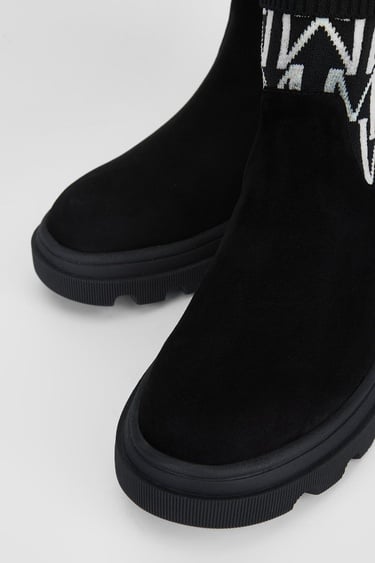  Valmenti Kadın Siyah Süet Hakiki Deri Casual Bot