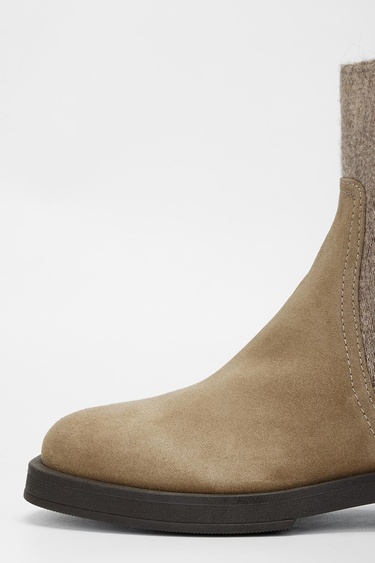  Valmenti Kadın Vizon Süet Hakiki Deri Casual Bot